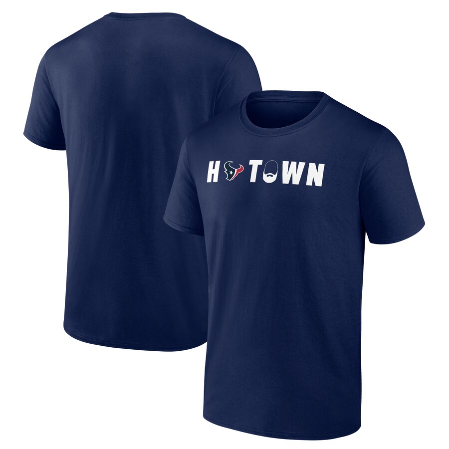 Houston Texans Lovie Smith Navy H-Town T-Shirt - Man Houston Texans Lovie Smith Navy H-Town T-Shirt - Man