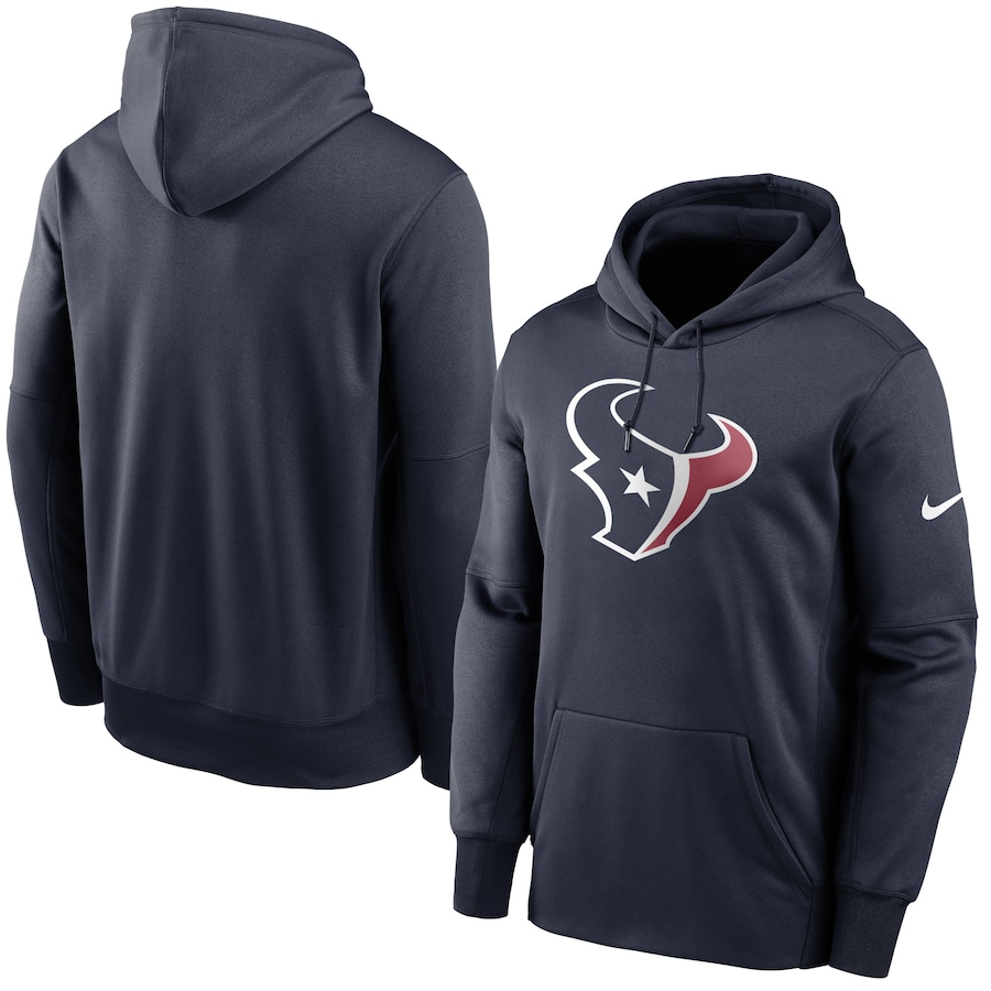Houston Texans Football Navy Fan Gear Primary Logo Therma Performance Pullover Hoodie - Man Houston Texans Football Navy Fan Gear Primary Logo Therma Performance Pullover Hoodie - Man