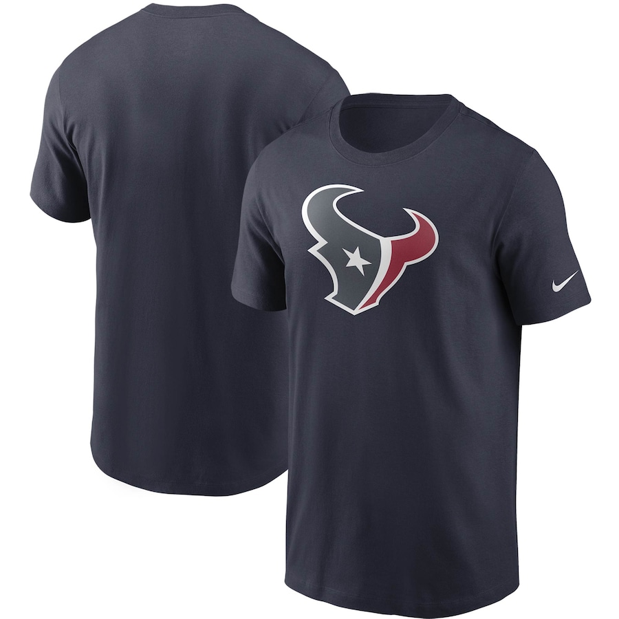 Houston Texans Football Navy Primary Logo T-Shirt - Man Houston Texans Football Navy Primary Logo T-Shirt - Man