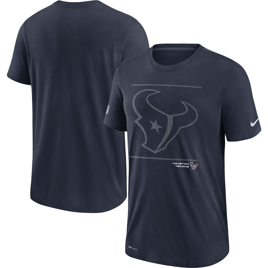 Houston Texans Football Navy Sideline Performance T-Shirt - Man