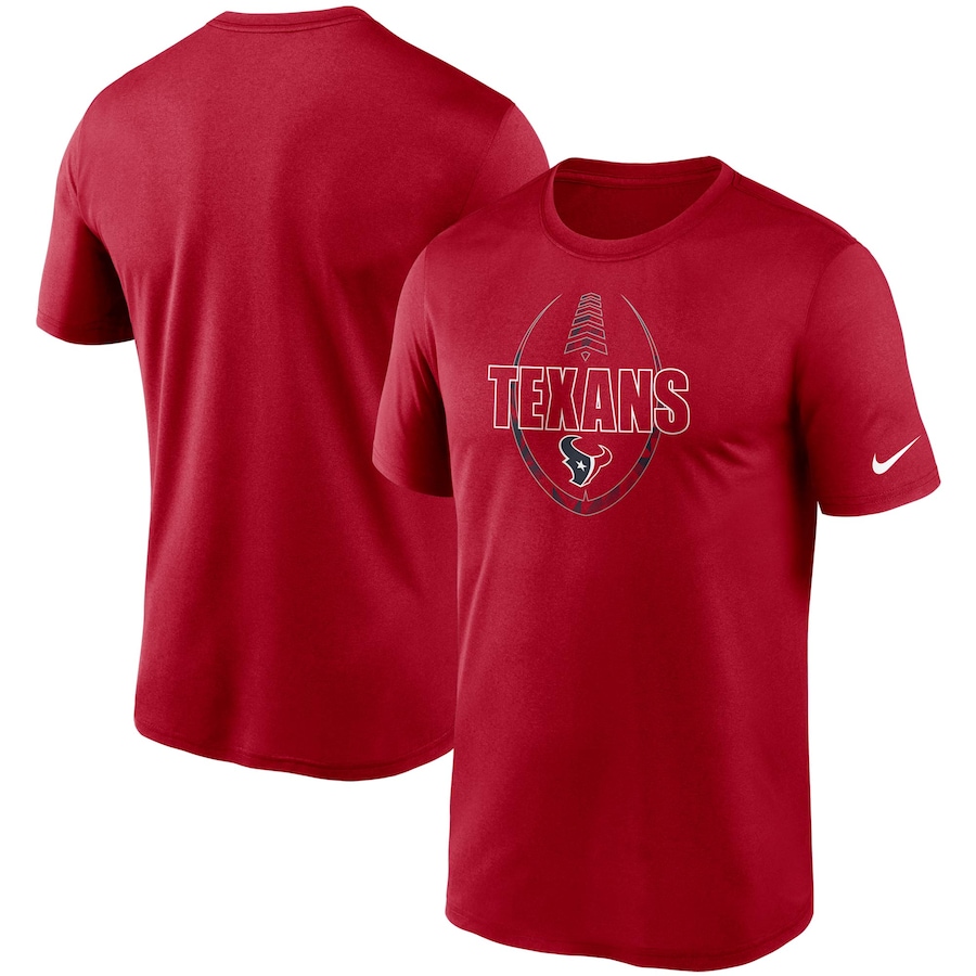 Houston Texans Football Red Icon Performance T-Shirt - Man