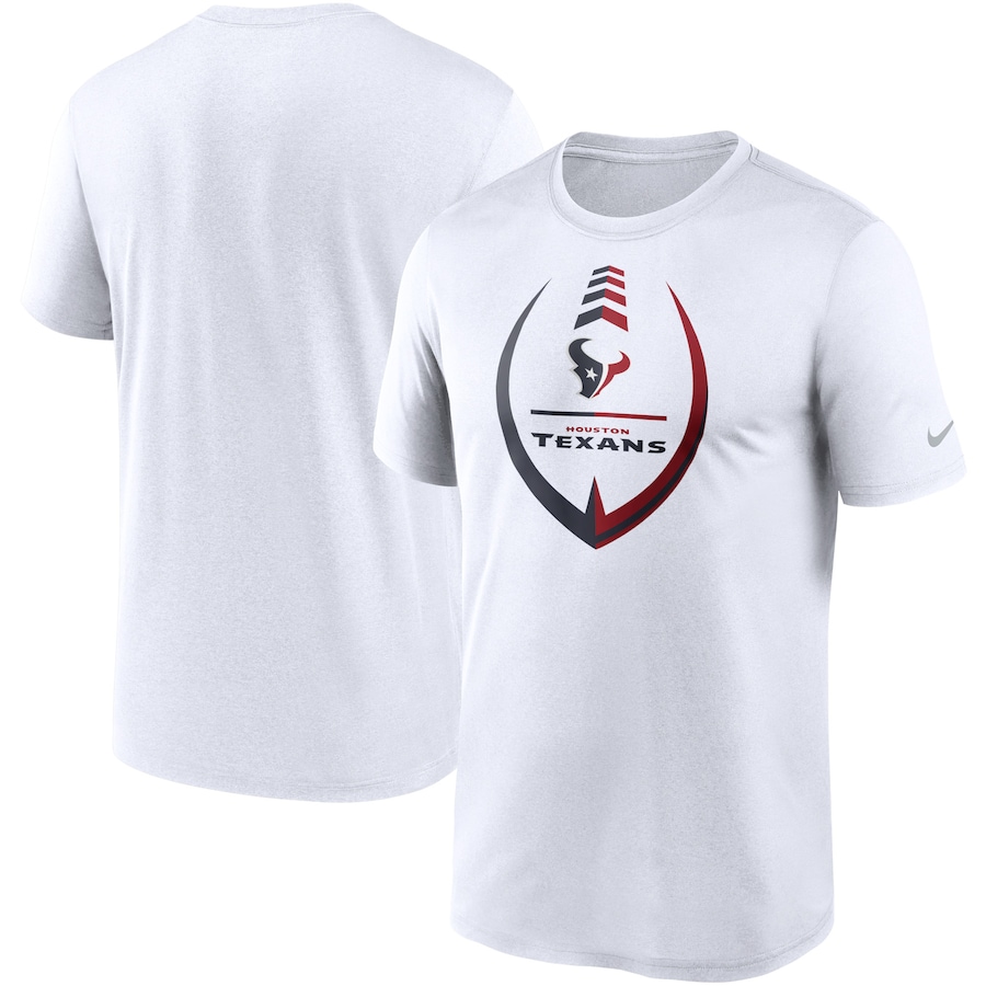 Houston Texans Football White Icon Legend Performance T-Shirt - Man