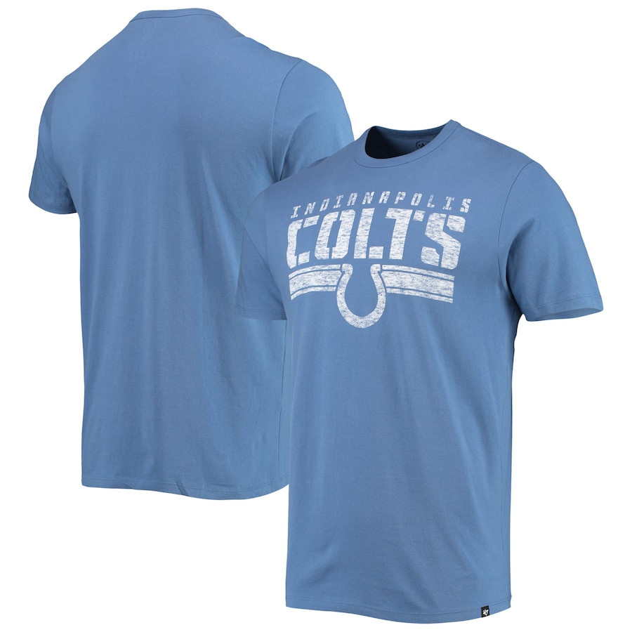 Indianapolis Colts '47 Royal Team Stripe T-Shirt - Man