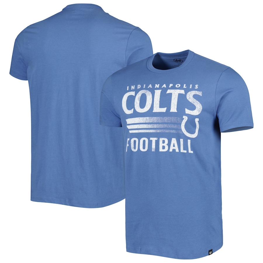 Indianapolis Colts '47 Royal Wordmark Rider Franklin T-Shirt - Man