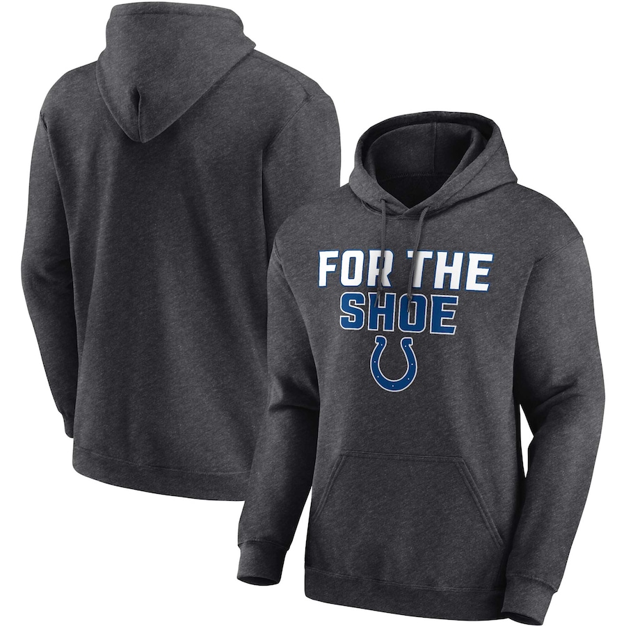 Indianapolis Colts Charcoal Victory Earned Pullover Hoodie - Man