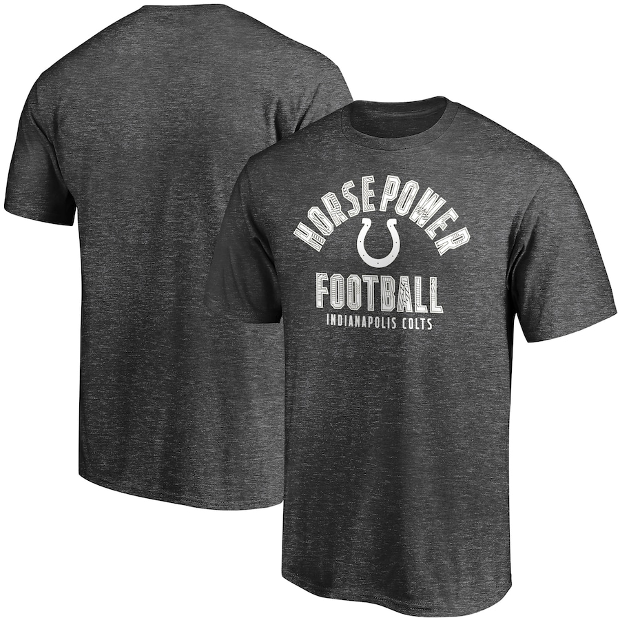 Indianapolis Colts Heathered Charcoal Hometown Horsepower T-Shirt - Man Indianapolis Colts Heathered Charcoal Hometown Horsepower T-Shirt - Man