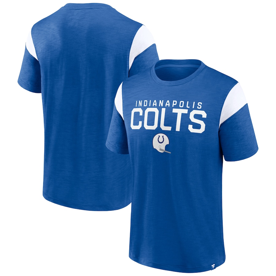 Indianapolis Colts Royal Home Stretch Team T-Shirt - Man Indianapolis Colts Royal Home Stretch Team T-Shirt - Man