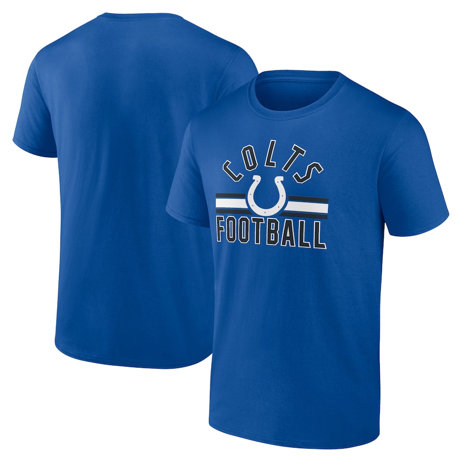 Indianapolis Colts Royal Standard Arch Stripe T-Shirt - Man