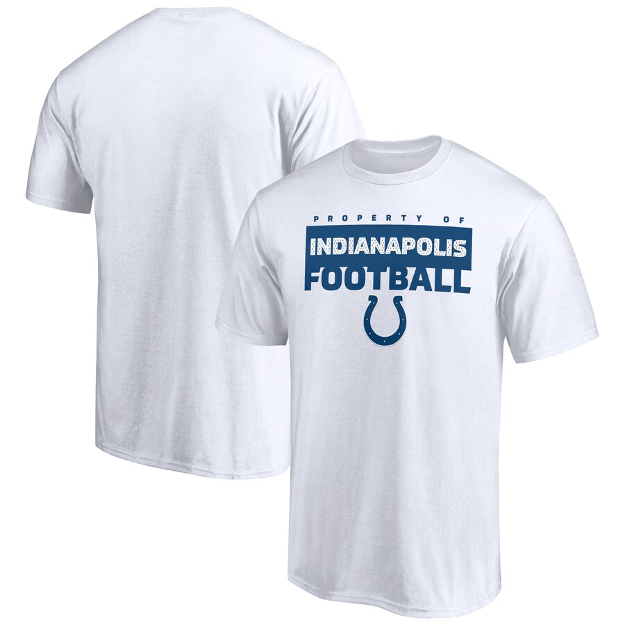Indianapolis Colts White Gain Ground T-Shirt - Man Indianapolis Colts White Gain Ground T-Shirt - Man