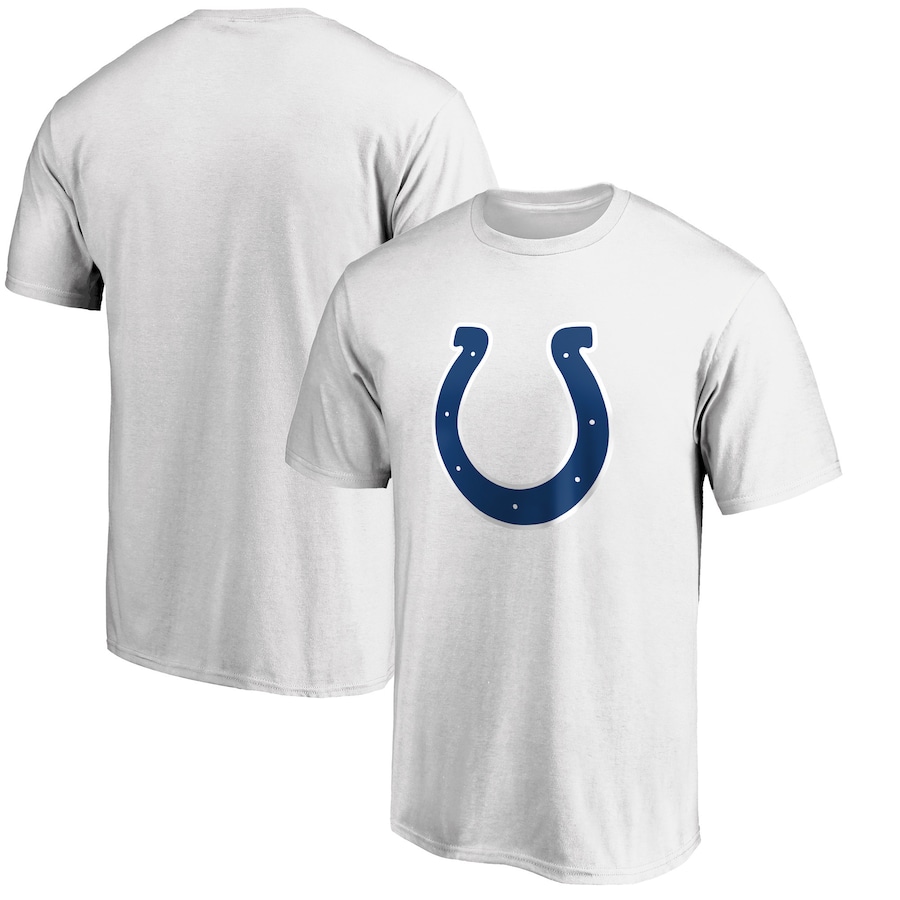 Indianapolis Colts White Primary Logo Team T-Shirt - Man