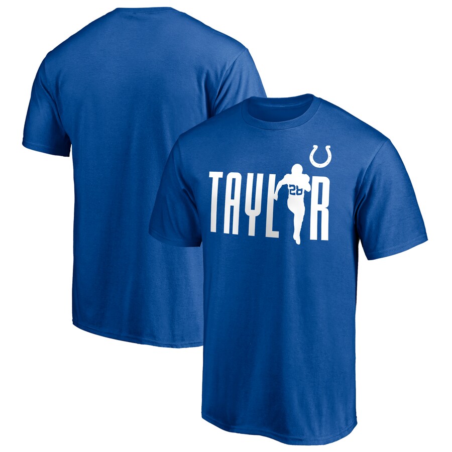 Indianapolis Colts Jonathan Taylor Royal Checkdown T-Shirt - Man
