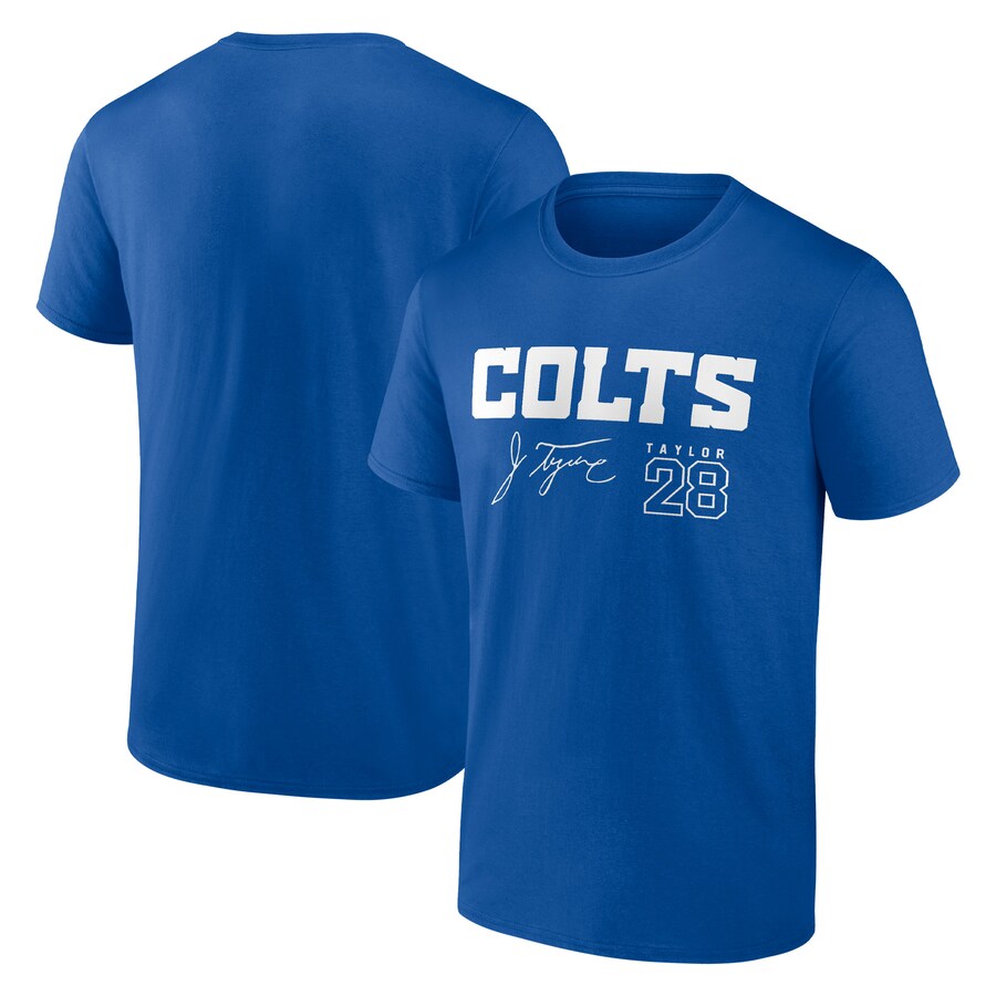 Indianapolis Colts Jonathan Taylor Royal Name & Number Team T-Shirt - Man