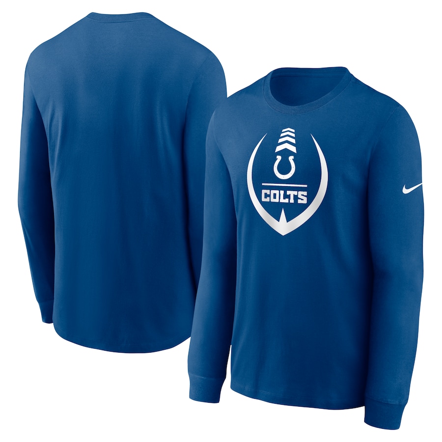 Indianapolis Colts Football Royal Icon Legend Long Sleeve Performance T-Shirt - Man