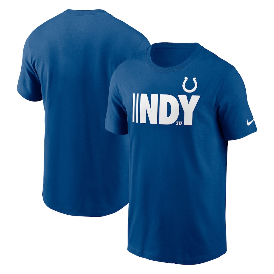Indianapolis Colts Football Royal Local Essential T-Shirt - Man Indianapolis Colts Football Royal Local Essential T-Shirt - Man