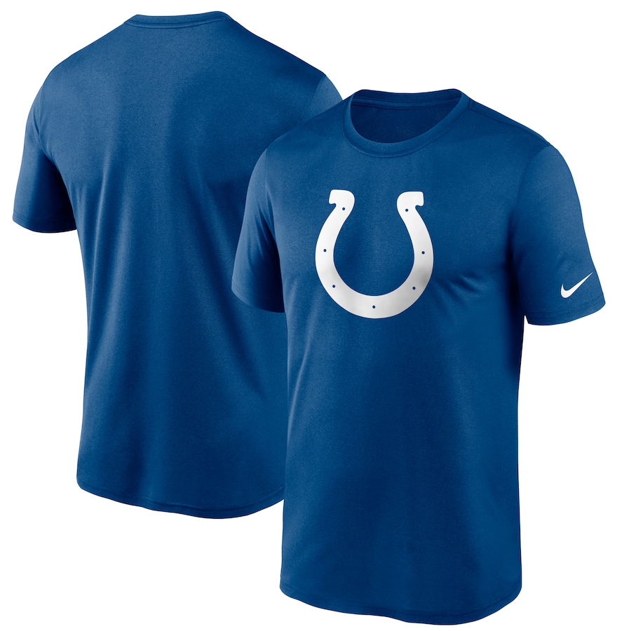 Indianapolis Colts Football Royal Logo Essential Legend Performance T-Shirt - Man Indianapolis Colts Football Royal Logo Essential Legend Performance T-Shirt - Man