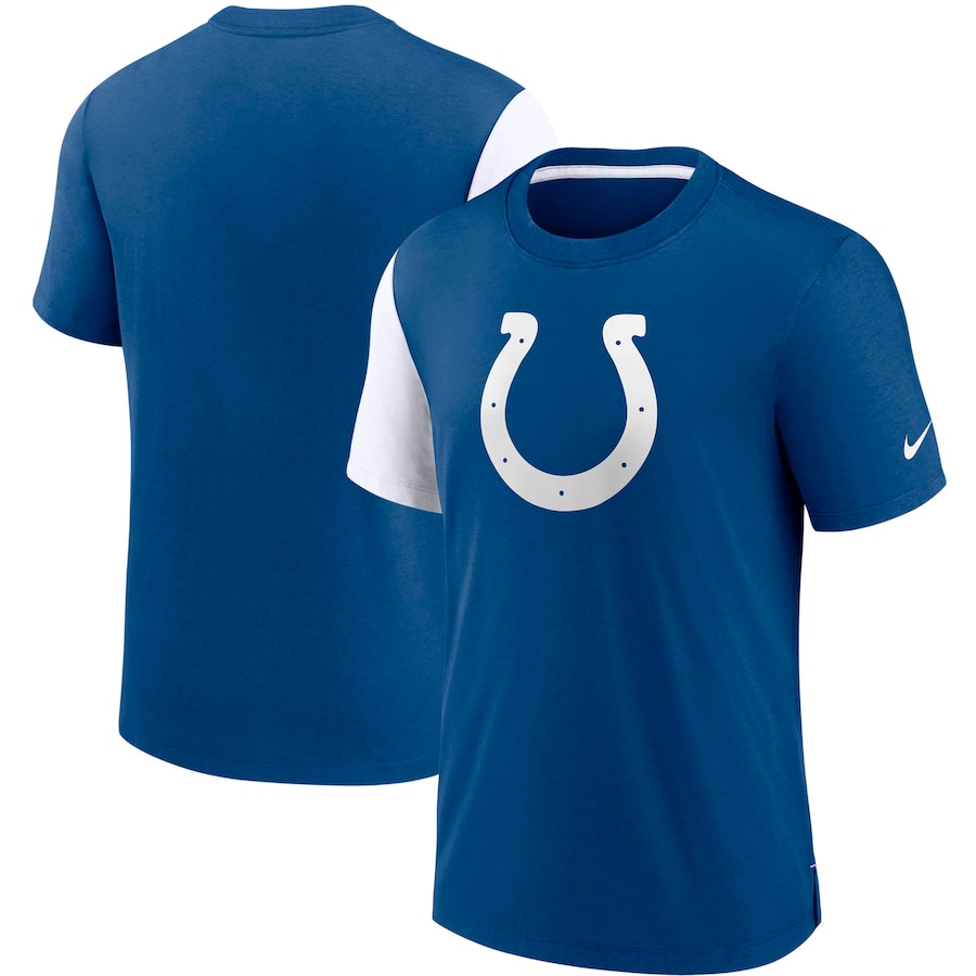 Indianapolis Colts Football Royal/White Pop Performance T-Shirt - Man Indianapolis Colts Football Royal/White Pop Performance T-Shirt - Man