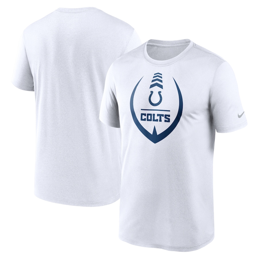 Indianapolis Colts Football White Icon Legend Performance T-Shirt - Man