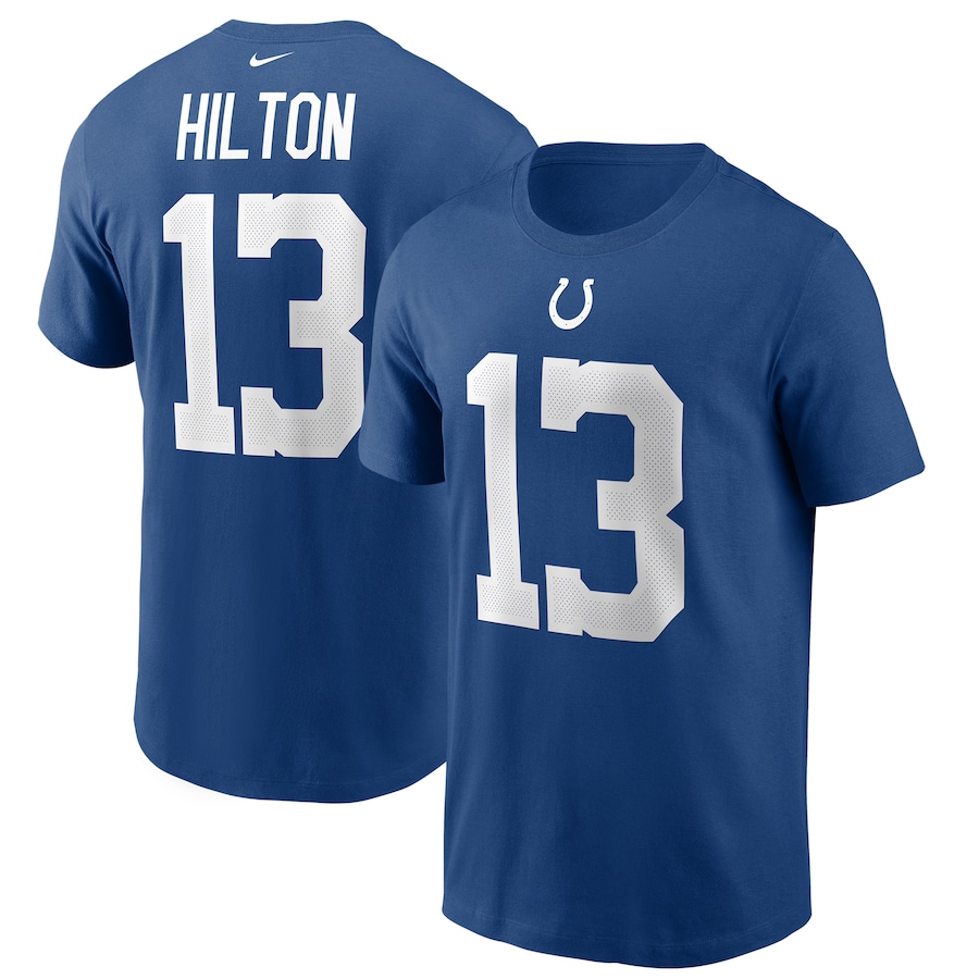 Indianapolis Colts T.Y. Hilton Football Royal Name & Number T-Shirt - Man