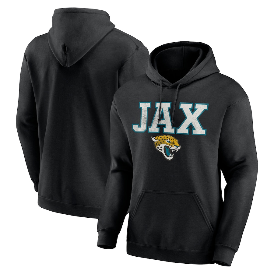 Jacksonville Jaguars Black Scoreboard Pullover Hoodie - Man Jacksonville Jaguars Black Scoreboard Pullover Hoodie - Man