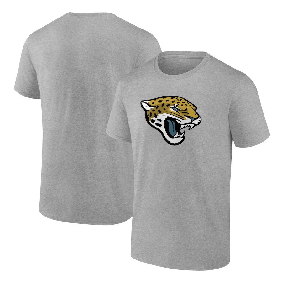 Jacksonville Jaguars Heather Gray Team Logo T-Shirt - Man