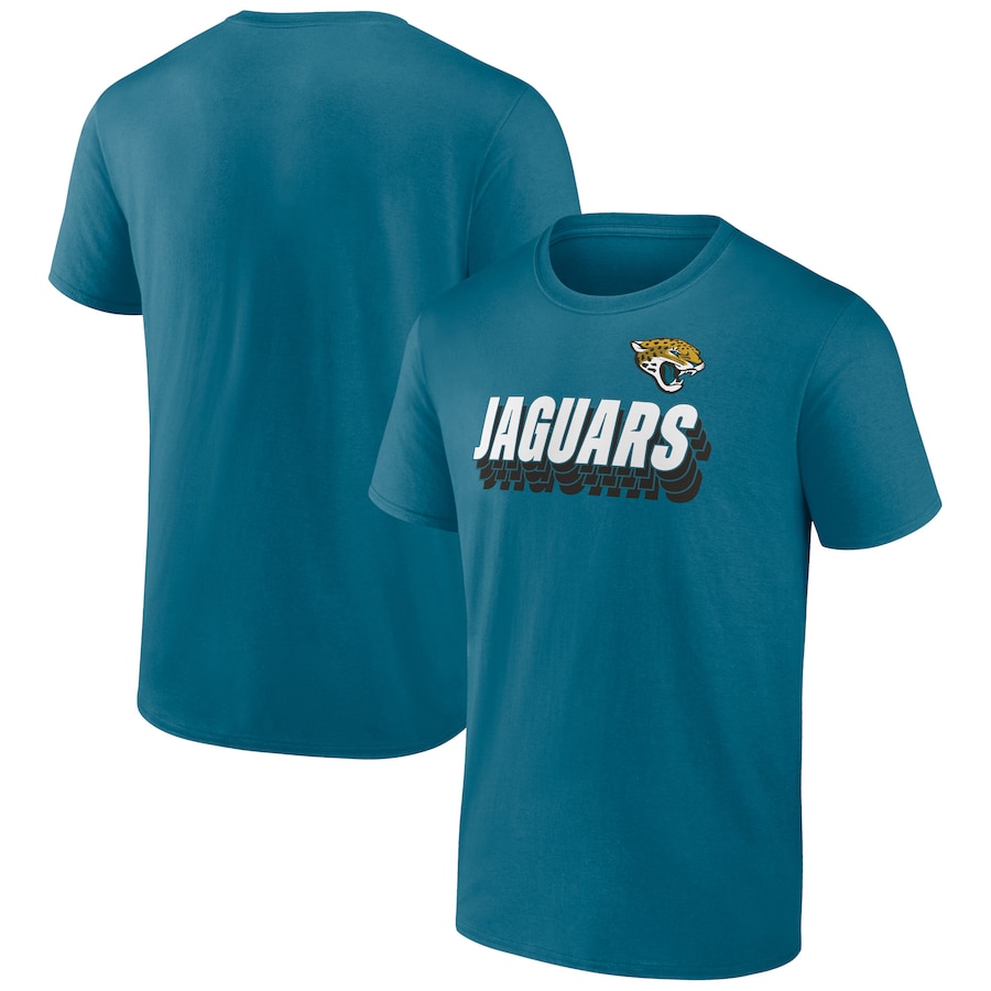 Jacksonville Jaguars Teal Strike Back T-Shirt - Man Jacksonville Jaguars Teal Strike Back T-Shirt - Man