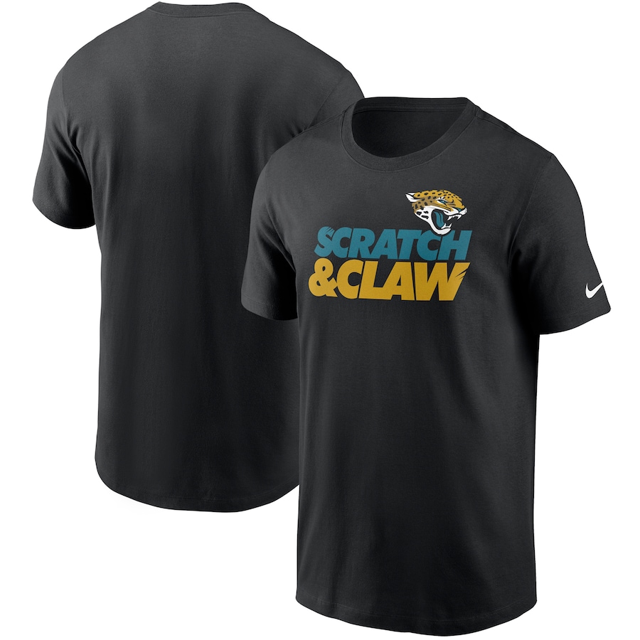 Jacksonville Jaguars Football Black Hometown Collection Claw T-Shirt - Man Jacksonville Jaguars Football Black Hometown Collection Claw T-Shirt - Man