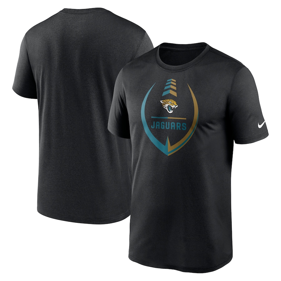 Jacksonville Jaguars Football Black Icon Legend Performance T-Shirt - Man