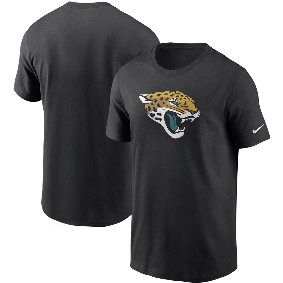 Jacksonville Jaguars Football Black Primary Logo T-Shirt - Man