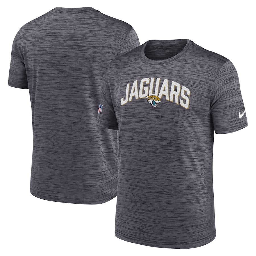 Jacksonville Jaguars Football Black Sideline Velocity Athletic Stack Performance T-Shirt - Man Jacksonville Jaguars Football Black Sideline Velocity Athletic Stack Performance T-Shirt - Man