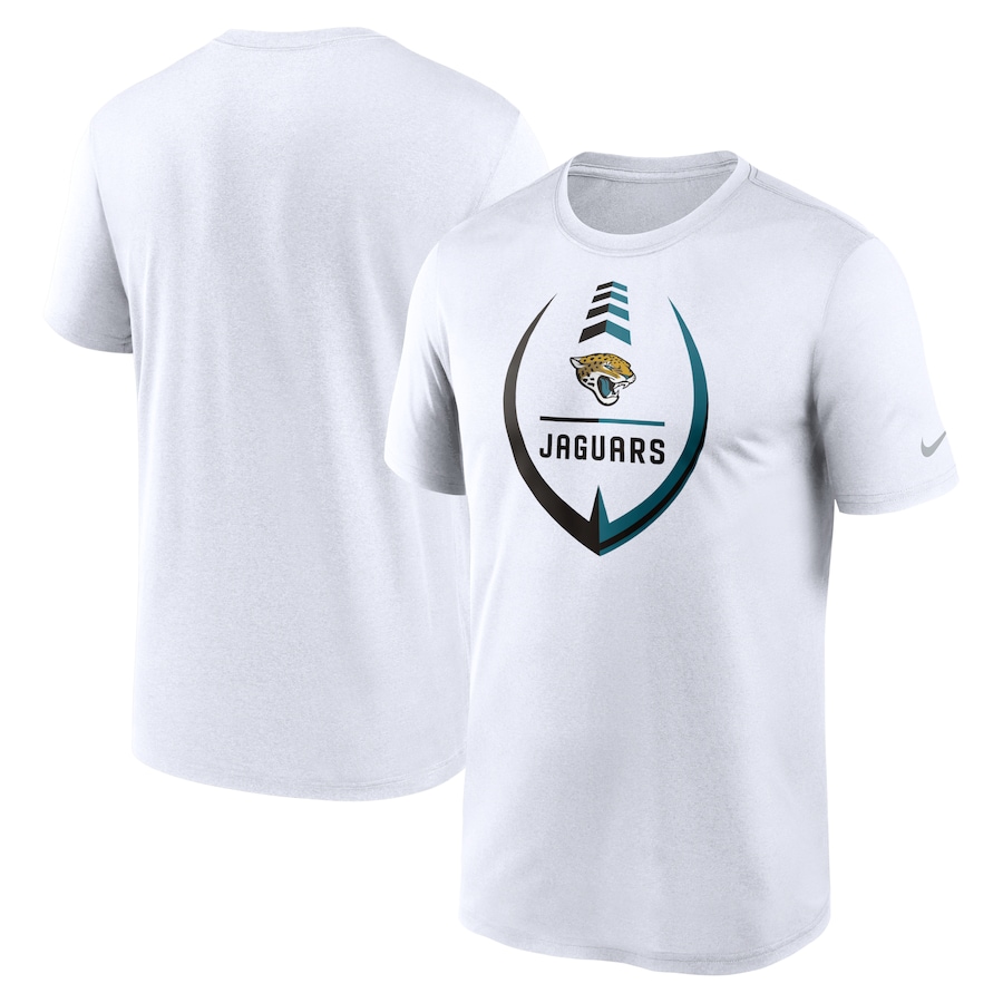 Jacksonville Jaguars Football White Icon Legend Performance T-Shirt - Man