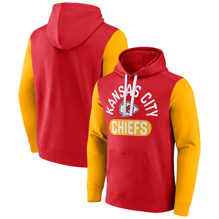 Kansas City Chiefs Red Extra Point Pullover Hoodie - Man Kansas City Chiefs Red Extra Point Pullover Hoodie - Man