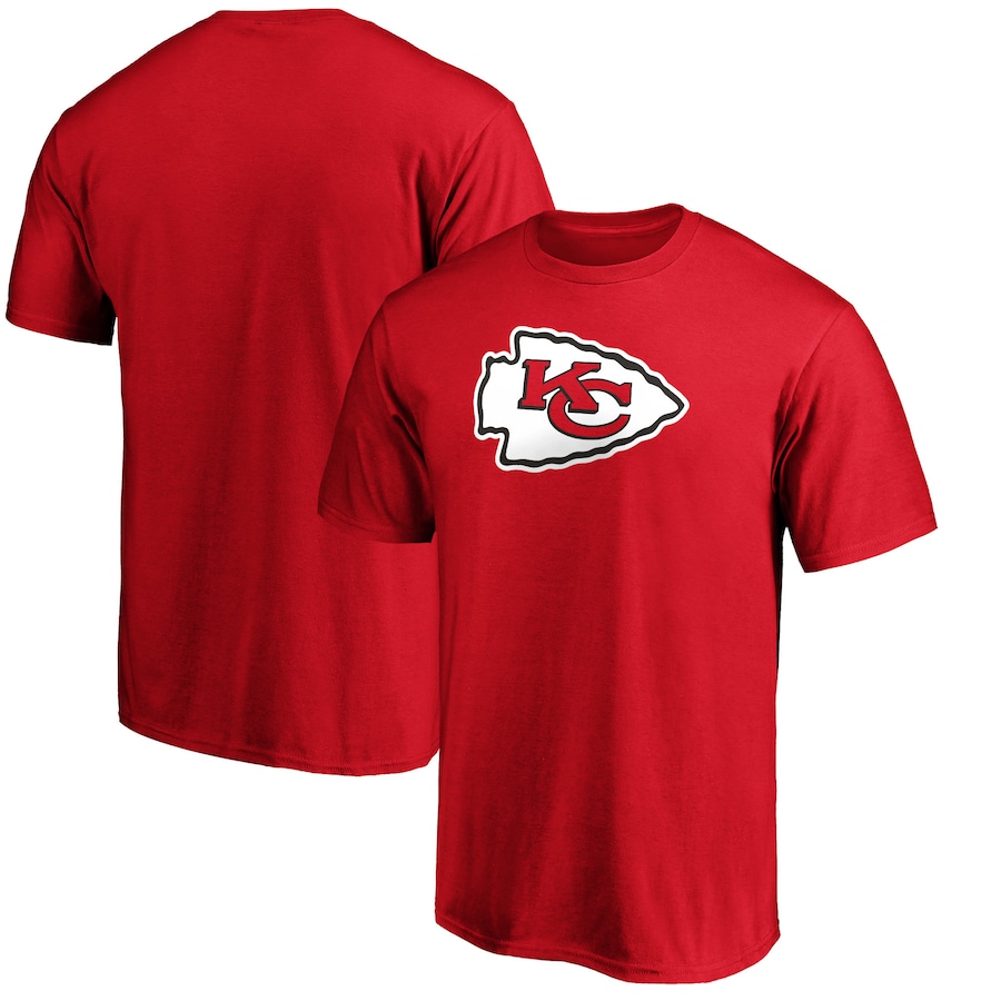 Kansas City Chiefs Red Team Logo T-Shirt - Man Kansas City Chiefs Red Team Logo T-Shirt - Man