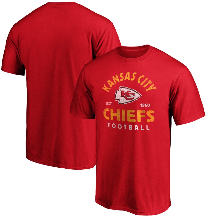 Kansas City Chiefs Red Vintage Arch T-Shirt - Man Kansas City Chiefs Red Vintage Arch T-Shirt - Man