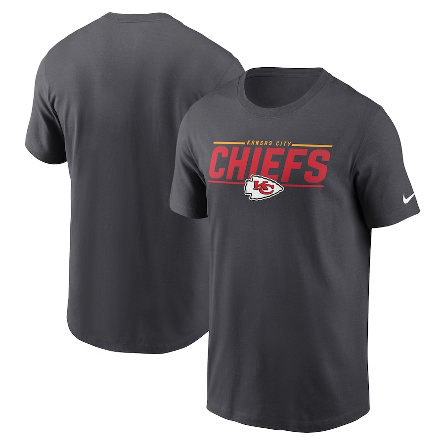 Kansas City Chiefs Football Charcoal Muscle T-Shirt - Man Kansas City Chiefs Football Charcoal Muscle T-Shirt - Man