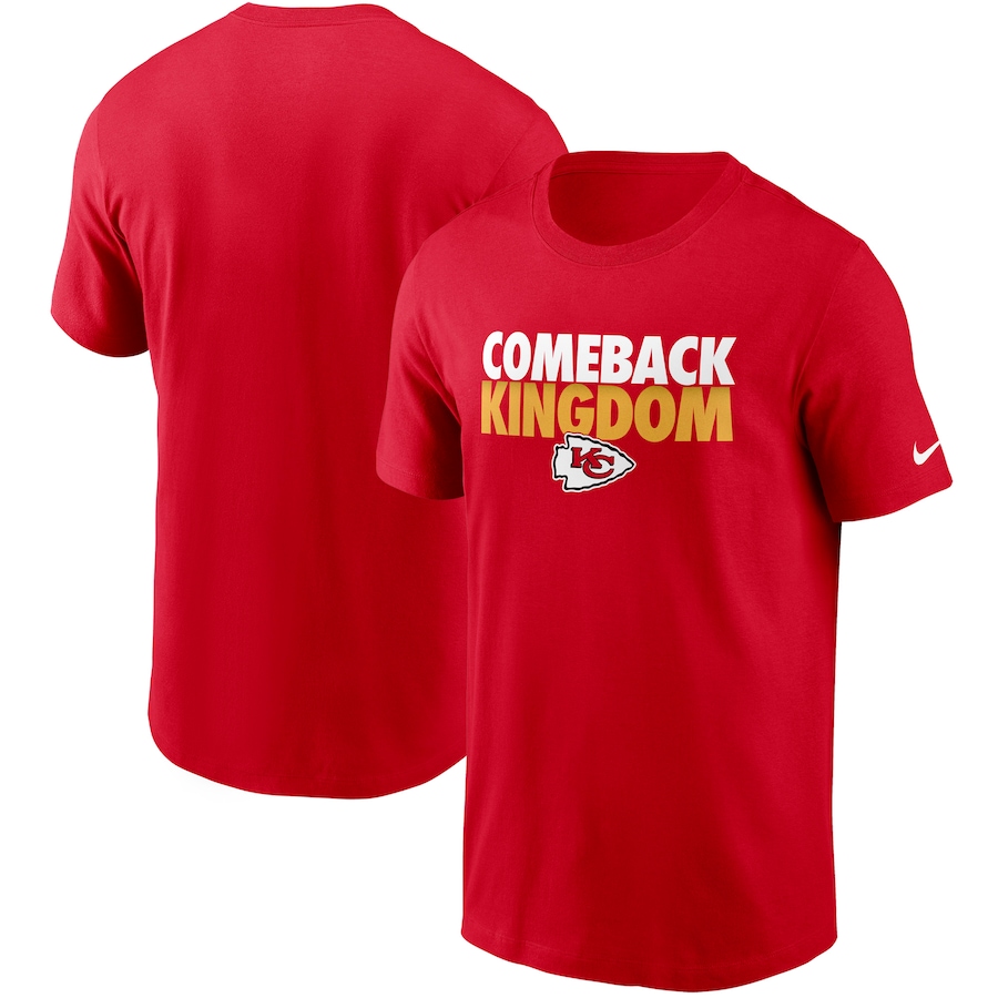 Kansas City Chiefs Football Red Hometown Collection Comeback T-Shirt - Man Kansas City Chiefs Football Red Hometown Collection Comeback T-Shirt - Man