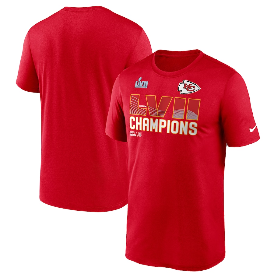 Kansas City Chiefs Football Red Super Bowl LVII Champions Essential T-Shirt - Man