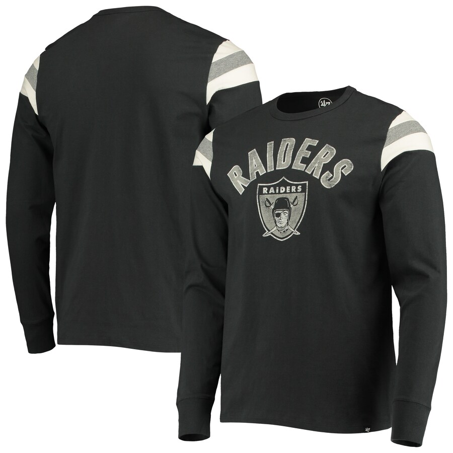 Las Vegas Raiders '47 Black Franklin Rooted Long Sleeve T-Shirt - Man