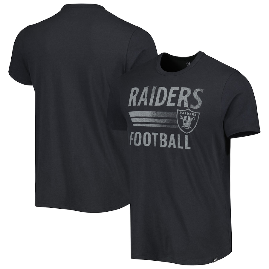 Las Vegas Raiders '47 Black Wordmark Rider Franklin T-Shirt - Man