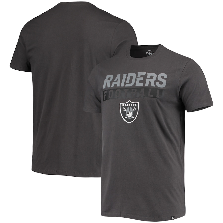 Las Vegas Raiders '47 Charcoal Dark Ops Super Rival T-Shirt - Man