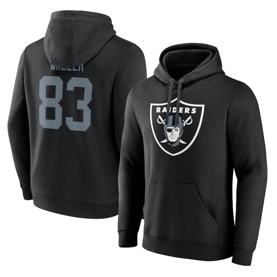 Las Vegas Raiders Darren Waller Black Player Icon Name & Number Pullover Hoodie - Man