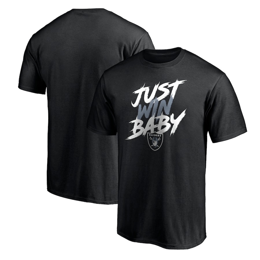 Las Vegas Raiders Black Just Win T-Shirt - Man