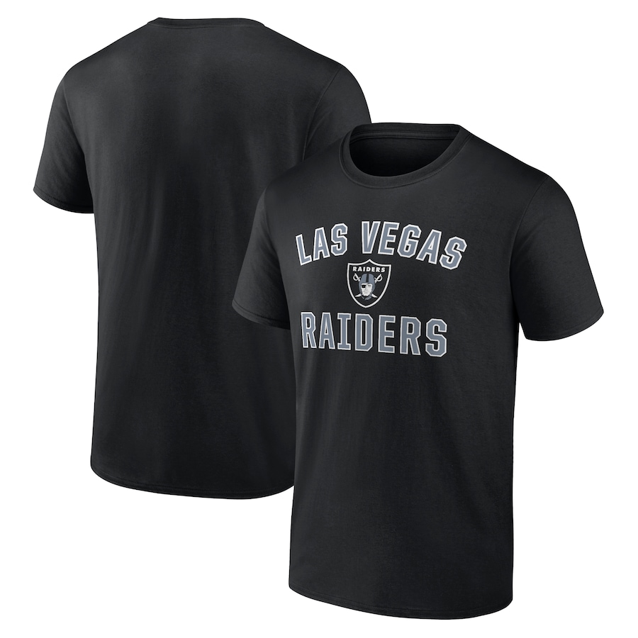 Las Vegas Raiders Black Victory Arch Logo T-Shirt - Man Las Vegas Raiders Black Victory Arch Logo T-Shirt - Man