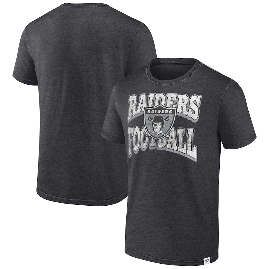 Las Vegas Raiders Heather Charcoal Force Out T-Shirt - Man