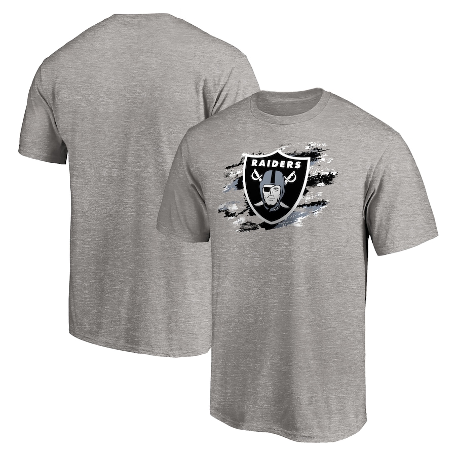 Las Vegas Raiders Heather Gray True Color T-Shirt - Man Las Vegas Raiders Heather Gray True Color T-Shirt - Man