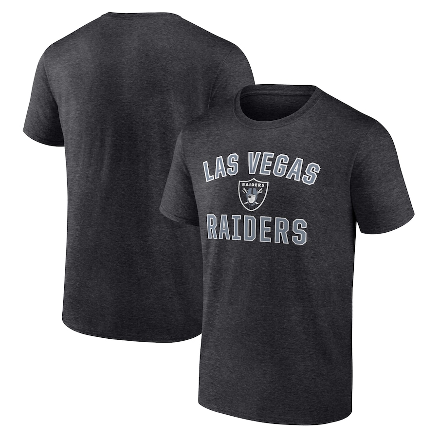 Las Vegas Raiders Heathered Charcoal Victory Arch T-Shirt - Man