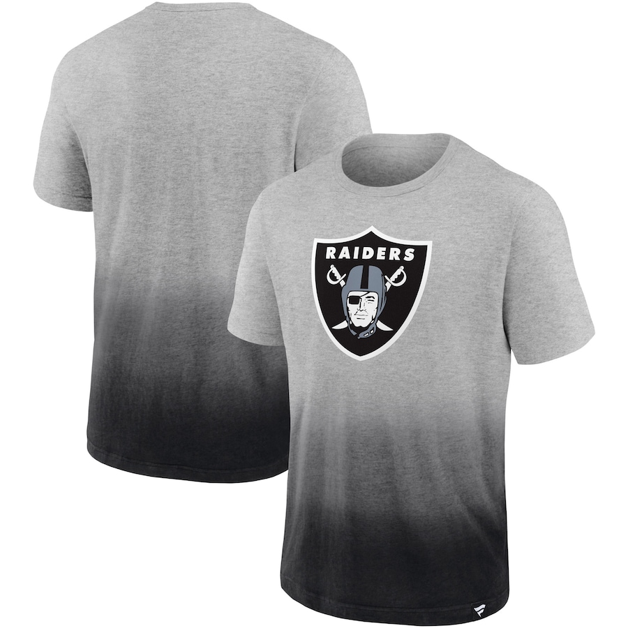 Las Vegas Raiders Heathered Gray/Black Team Ombre T-Shirt - Man