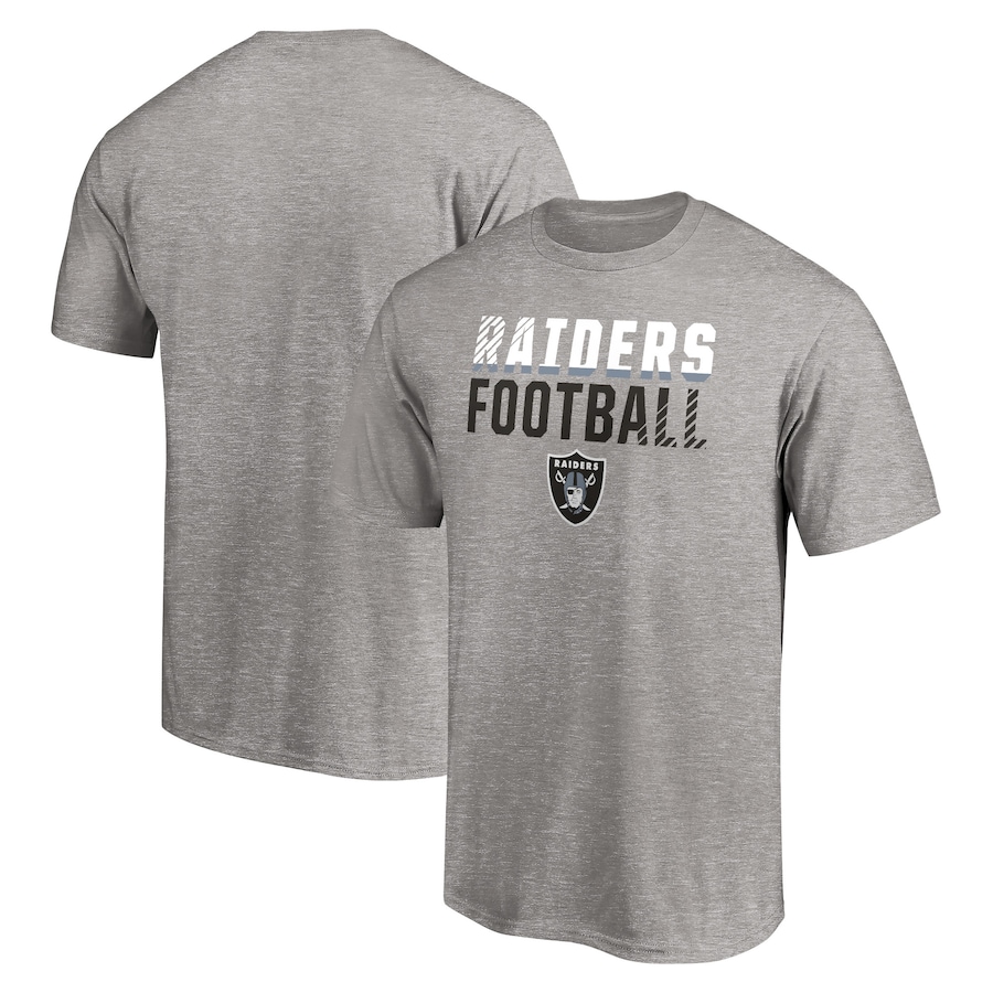 Las Vegas Raiders Heathered Gray Fade Out T-Shirt - Man