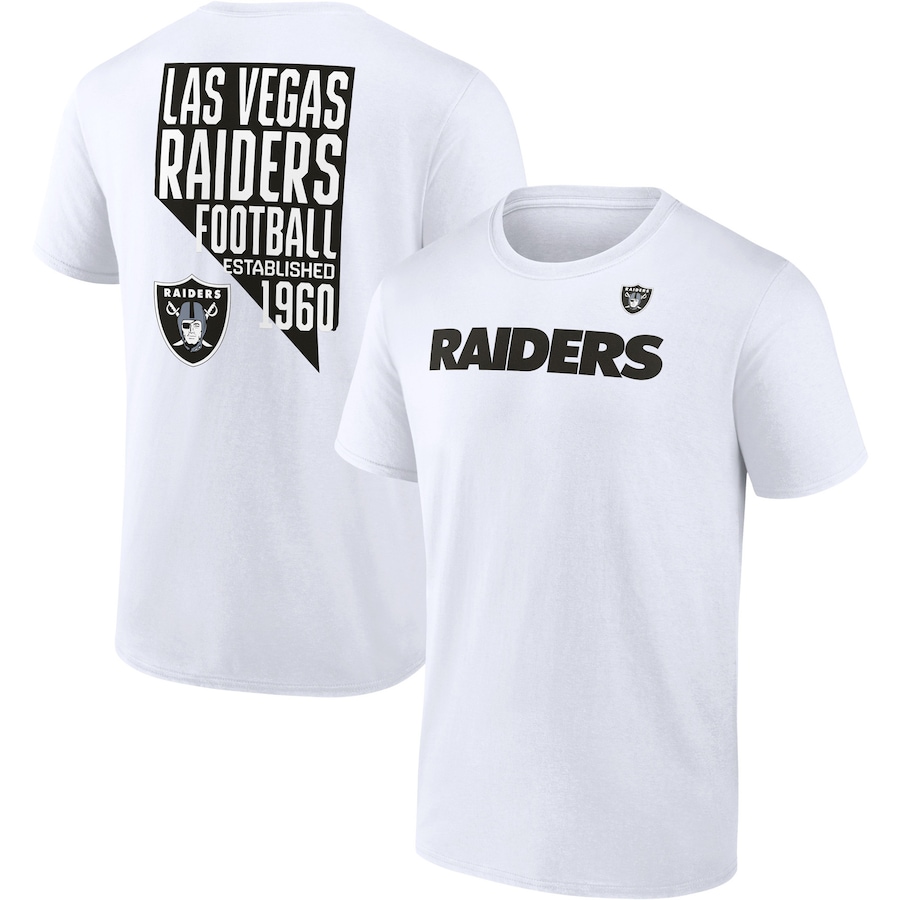 Las Vegas Raiders White Hot Shot State T-Shirt - Man Las Vegas Raiders White Hot Shot State T-Shirt - Man