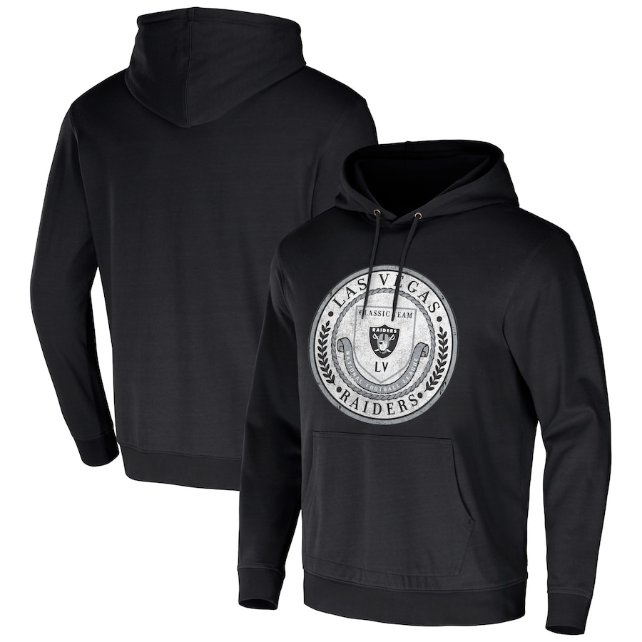 Las Vegas Raiders NFL x Darius Rucker Collection by USASportsStoreBlack Washed Pullover Hoodie - Man Las Vegas Raiders NFL x Darius Rucker Collection by USASportsStoreBlack Washed Pullover Hoodie - Man