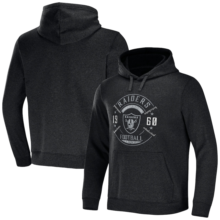 Las Vegas Raiders NFL x Darius Rucker Collection by USASportsStoreHeather Charcoal Radar Pullover Hoodie - Man Las Vegas Raiders NFL x Darius Rucker Collection by USASportsStoreHeather Charcoal Radar Pullover Hoodie - Man
